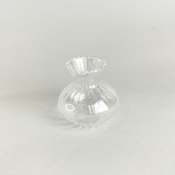 直紋玻璃迷你花器 