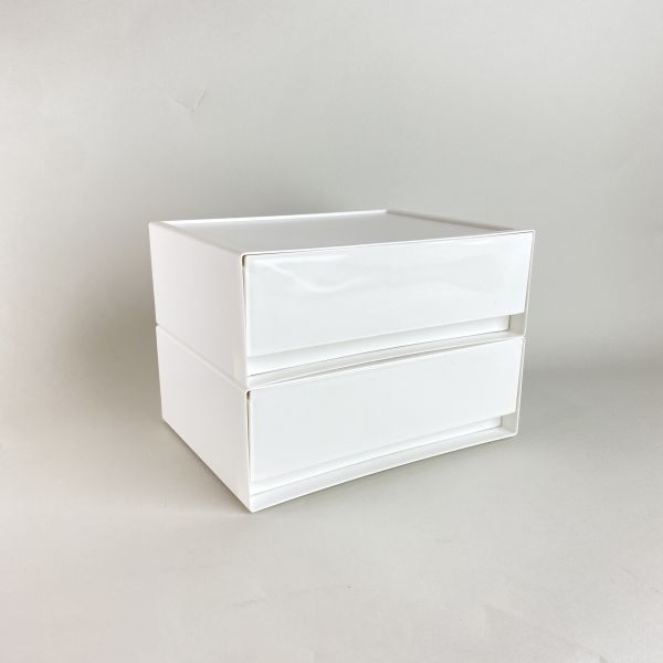 白色桌上型抽屜 