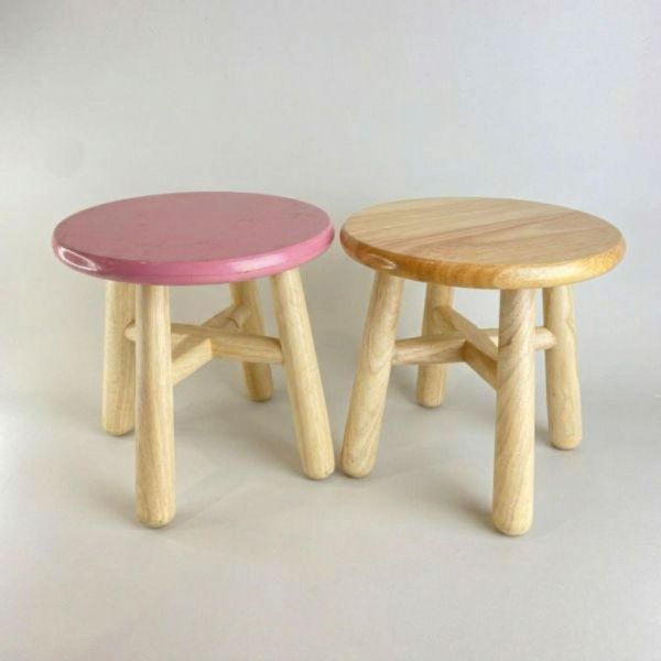 原木小矮凳 