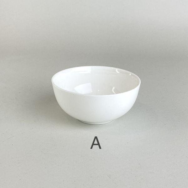 白色基本瓷碗 