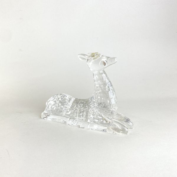 透明鹿擺飾 