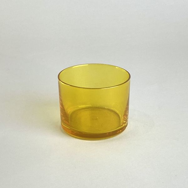 黃色玻璃燭杯 