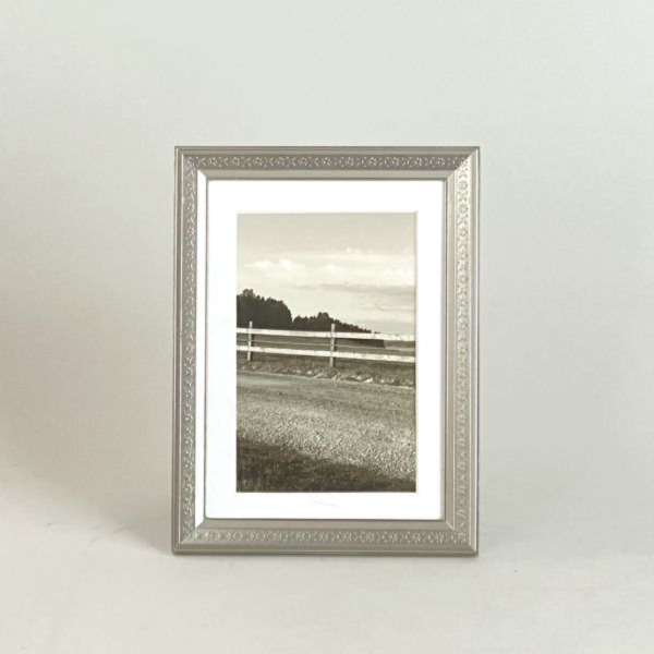 銀色壓紋相框兩件組 