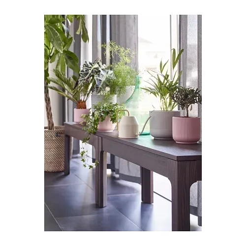 粉色直紋圓角小花盆 