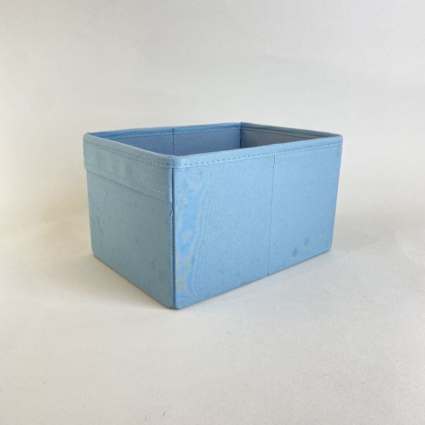 藍色布收納箱 淺藍/深藍 