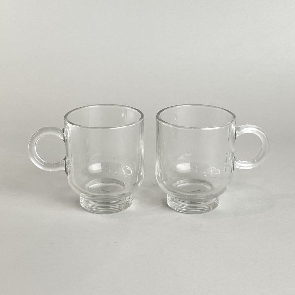 厚底玻璃把杯 
