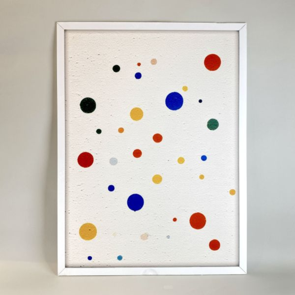 彩色圓點童趣風裝飾畫 | 四款 