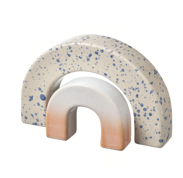 拱形幾何陶瓷擺飾 