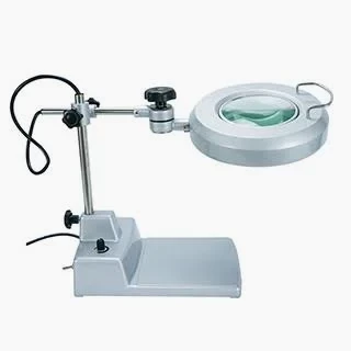 銀色LED檯燈工作5倍放大鏡 
