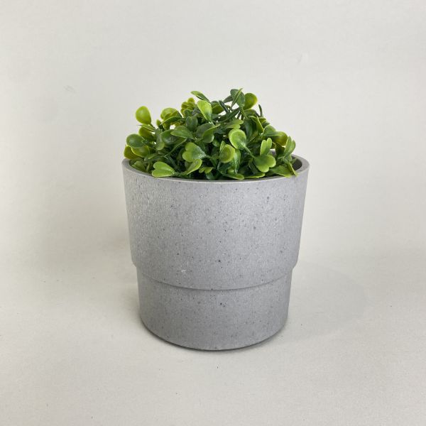 水泥灰色塑膠盆器 
