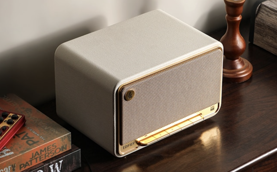 奶油白藍牙喇叭 