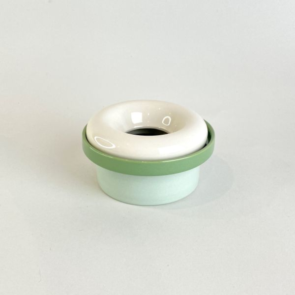綠白撞色陶瓷煙灰缸 | 飾品盒 