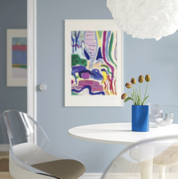 藍色弧形花器 水壺 