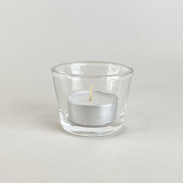 小圓玻璃燭杯 