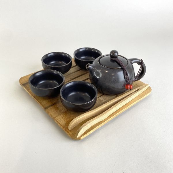 黑色茶具組 