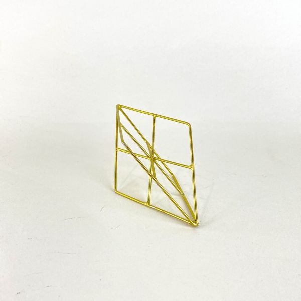 金色菱形架子 
