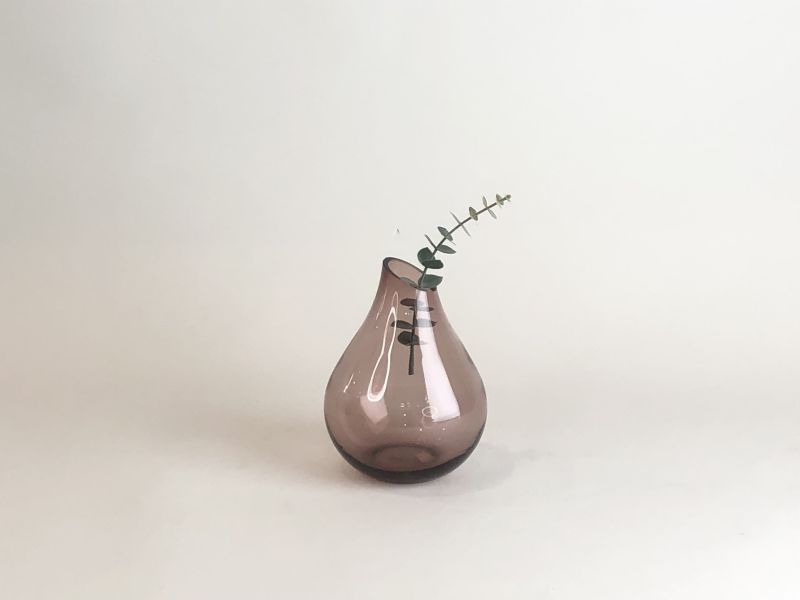 紫色弧形花器 