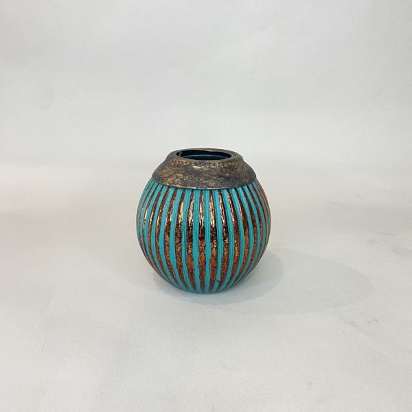 藍綠色小花器(兩款) 