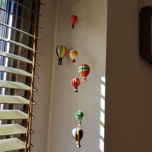熱氣球平衡吊飾 