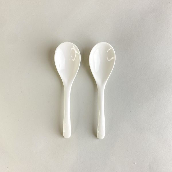 陶瓷白湯匙 