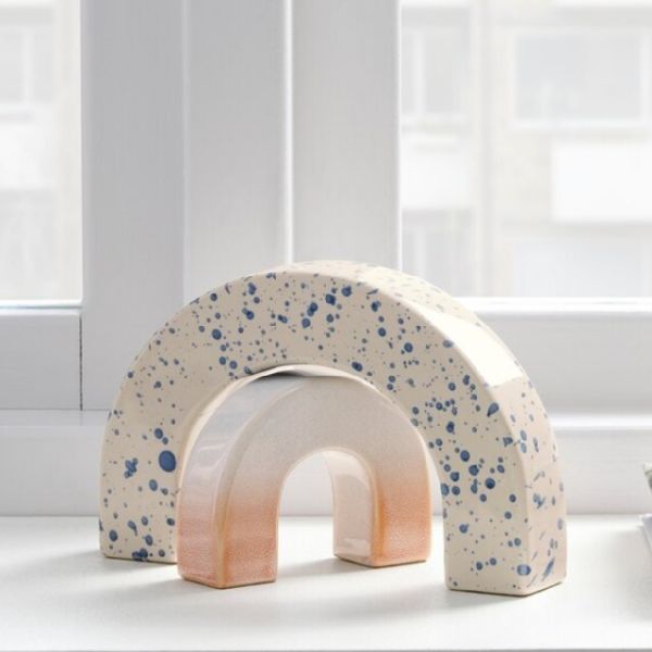 拱形幾何陶瓷擺飾 