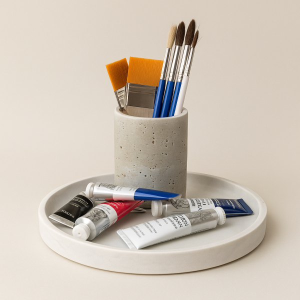 礦石感筆筒 漱口杯 