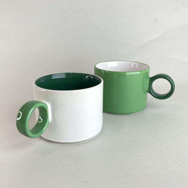 白綠雙杯組 