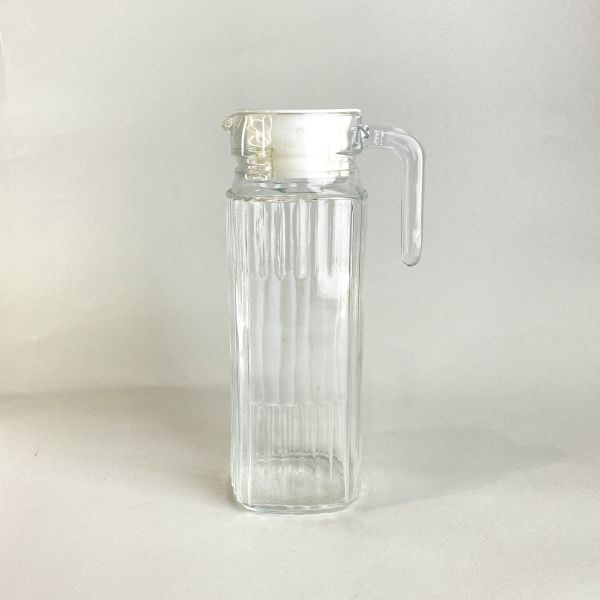 直紋白蓋玻璃壺 兩款 