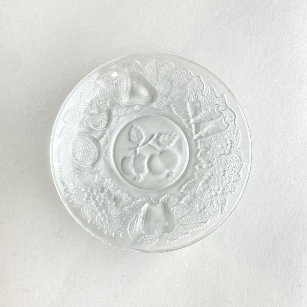 水果雕刻玻璃圓盤 