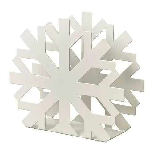 白色雪花紙巾架 