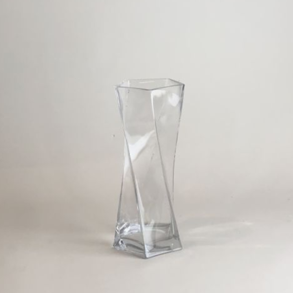 透明螺旋型花器 花瓶 