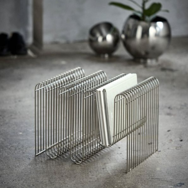 不銹鋼金屬線條雜誌架 