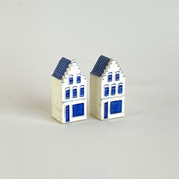 藍白陶瓷小屋擺飾 