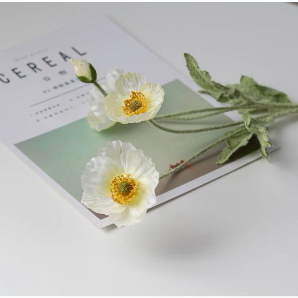 仿真植物 | 暖色調罌粟花 