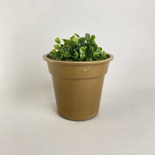 土棕色塑膠盆器 