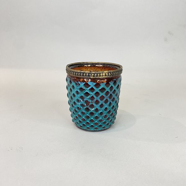 藍綠色小花器(兩款) 