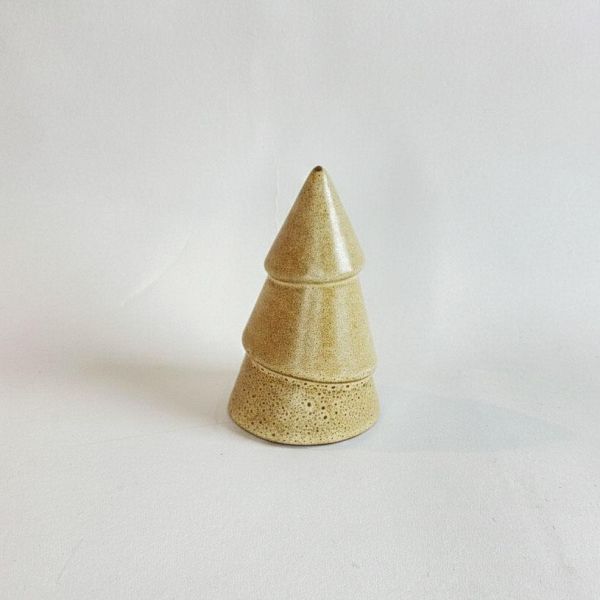 陶瓷擺飾 | 曲線棕色聖誕樹 三款 