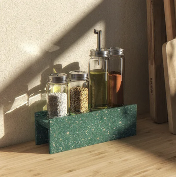 綠色斑點收納架 