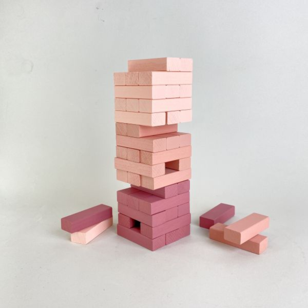 桌遊 疊疊樂 木/紅 