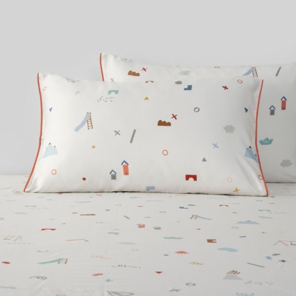 童趣公園沙堡雙人枕被套 