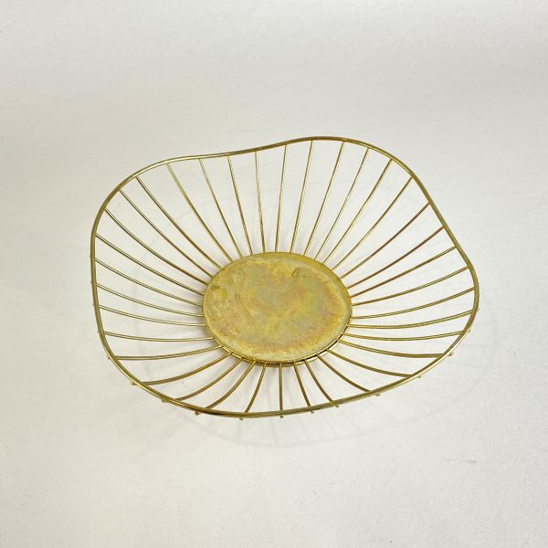 金色簍空果籃 