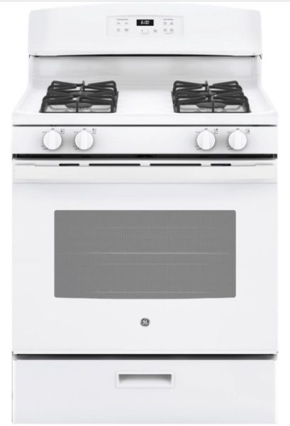 【下單現折4000+詢問再折】【美國GE奇異】爐連烤純白門板 白色機身 四口瓦斯爐面+烤箱(瓦斯) JGBS60DEKWW（預購）｜請輸入優惠代碼D4000 GE,奇異,爐連烤,四口瓦斯爐面,烤箱,JGBS60DEKWW