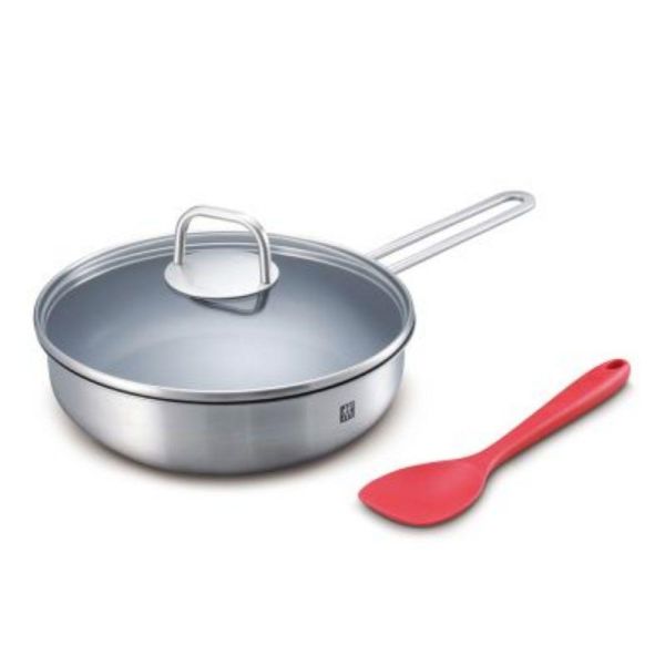 【特價-剩6台】SP-2601 | ZWILLING 德國雙人牌 不沾深煎鍋+矽膠鍋鏟組 SP-2601,ZWILLING,德國雙人牌,不沾深煎鍋,矽膠鍋鏟