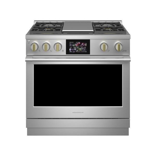 【詢問再折】HKRMDS401S | MONOGRAM 36吋Dual-Fuel雙能源 四口爐連烤｜保固18個月 HKRMDS401S,MONOGRAM, 四口爐連烤,爐連烤,雙能源