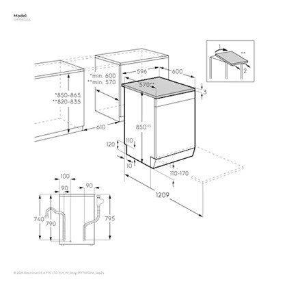 【下單再85折+詢問再折】EFF7591SXA | Electrolux 伊萊克斯 60公分 極淨呵護 700系列 15人份 獨立式 洗碗機（安裝另計）  | 請輸入優惠代碼M0085 EFF7591SXA,Electrolux,伊萊克斯,極淨呵護,700系列,獨立式,洗碗機,15人,60公分