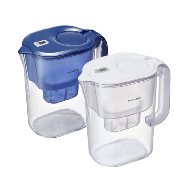 【特價-白1藍1】TK-CNP55 | Panasonic 3.5L雙口速淨濾水壺-白/藍 TK-CNP55,Panasonic,國際,濾水壺