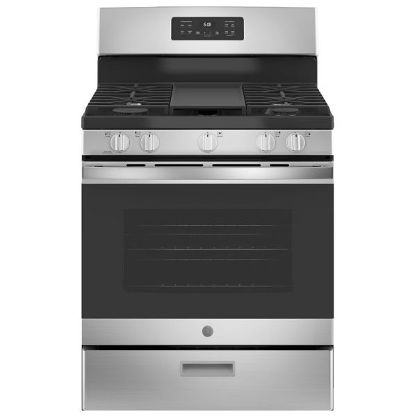 【下單現折4000+詢問再折】【美國GE奇異】爐連烤不銹鋼門板  五口瓦斯爐面+烤箱(瓦斯) JGBS66REKSS (需預購)｜請輸入優惠代碼D4000 GE,奇異,爐連烤,四口瓦斯爐面,烤箱,JGBS60REKSS