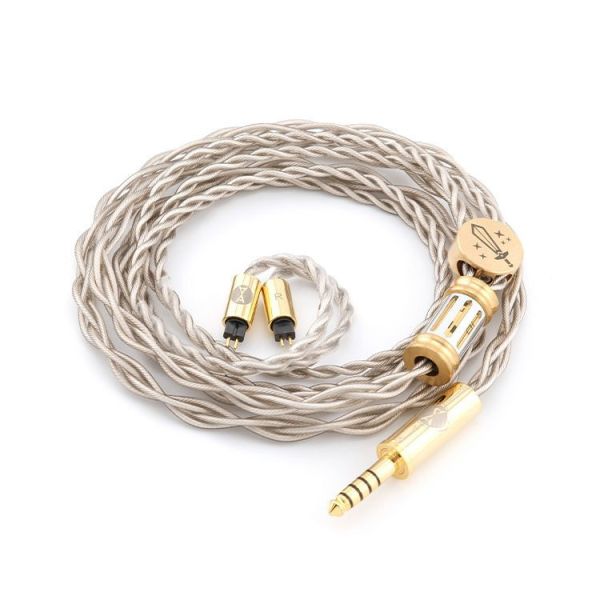 Adventures Audio 勇者之劍 耳機升級線 耳機升級線, 三頻均衡耳機線, 長晶銅鍍銀, Litz Type2 結構, Brave Sword, 勇者之劍耳機線, 中性音色耳機線, 黃銅束線器, 高音質升級線, 流行樂耳機推薦, 輕音樂耳機線, 耐聽耳機線材, 耳機線材推薦, 21.8AWG 耳機線, 音場自然耳機線, 音染少耳機線, 全頻段均衡
