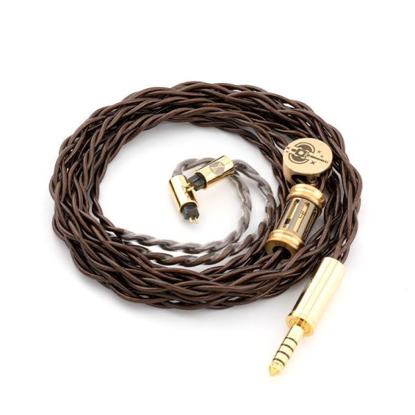 Adventures Audio 雙刃巨斧 耳機升級線 耳機升級線, V型聲音耳機線, 雙材質導體耳機線, 5N長晶銅鍍銀, 23.8AWG Litz Type4, 高動態耳機線, 交響樂耳機推薦, 電子音樂耳機線, 雙刃巨斧耳機線, Bloody Axe cable, 黃銅束線器, 高頻清晰耳機線, 低頻扎實耳機線, 動態強烈耳機線, 耳機線材推薦, 高音質升級線, 耳機音場升級
