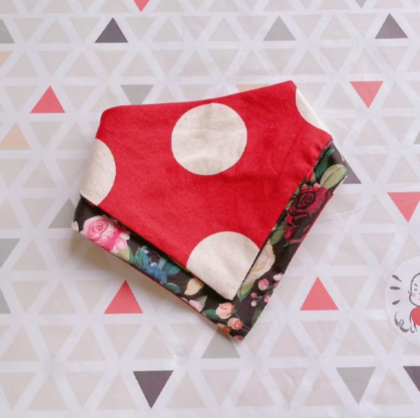 【財財兜】領巾兜-白玉紅豆湯 